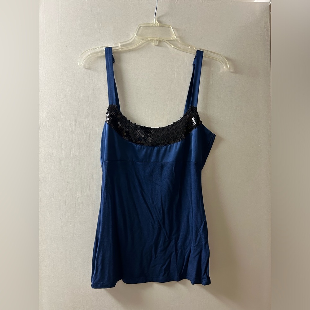 The Limited Blue Sequin Tank